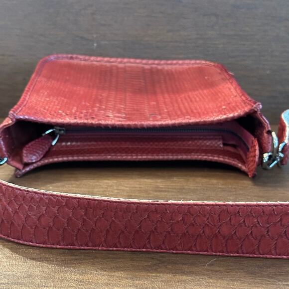 J. Markell Small Asher Crossbody Garnet - Natural Python - Picture 7 of 10